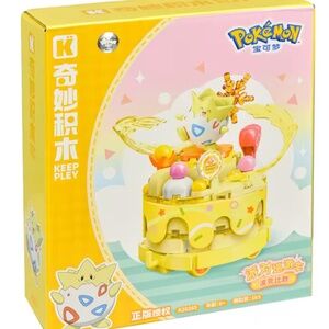 Original Pokemon DIY Assembled Building Blocks Toys - Togepi Anime Figure Train